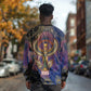 Isis Ankh Symbol Long Sleeve Shirt with Celestial Wings in Ancient Egyptian Cosmic