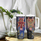 Isis Ankh Symbol Tumbler With Handle with Celestial Wings in Ancient Egyptian Cosmic