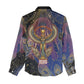 Isis Ankh Symbol Women Casual Shirt with Celestial Wings in Ancient Egyptian Cosmic