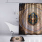 Isis Bathroom Set with Falcon Symbol and Sacred Geometry in Egyptian