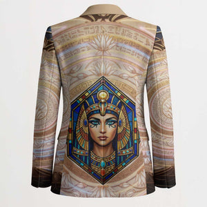 Isis Blazer with Falcon Symbol and Sacred Geometry in Egyptian