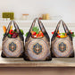 Isis Grocery Bag with Falcon Symbol and Sacred Geometry in Egyptian