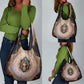 Isis Grocery Bag with Falcon Symbol and Sacred Geometry in Egyptian
