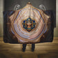 Isis Hooded Blanket with Falcon Symbol and Sacred Geometry in Egyptian
