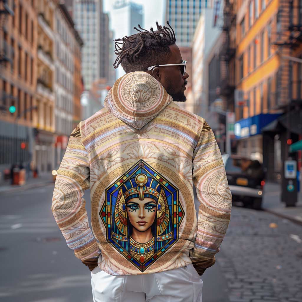 Isis Hoodie with Falcon Symbol and Sacred Geometry in Egyptian