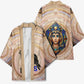Isis Kimono with Falcon Symbol and Sacred Geometry in Egyptian