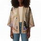 Isis Kimono with Falcon Symbol and Sacred Geometry in Egyptian