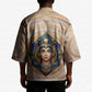 Isis Kimono with Falcon Symbol and Sacred Geometry in Egyptian