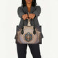 Isis Leather Bag with Falcon Symbol and Sacred Geometry in Egyptian