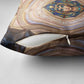 Isis Pillow Cover with Falcon Symbol and Sacred Geometry in Egyptian
