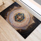 Isis Rubber Doormat with Falcon Symbol and Sacred Geometry in Egyptian