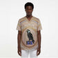Isis Scrub Top with Falcon Symbol and Sacred Geometry in Egyptian
