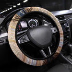 Isis Steering Wheel Cover with Falcon Symbol and Sacred Geometry in Egyptian