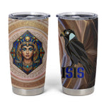 Isis Tumbler Cup with Falcon Symbol and Sacred Geometry in Egyptian