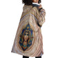 Isis Wearable Blanket Hoodie with Falcon Symbol and Sacred Geometry in Egyptian