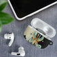 Ma’at Feather Egyptian AirPods Case with Scales Symbolizing Truth and Cosmic Balance