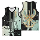 Ma’at Feather Egyptian Basketball Jersey with Scales Symbolizing Truth and Cosmic Balance