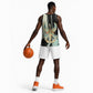 Ma’at Feather Egyptian Basketball Jersey with Scales Symbolizing Truth and Cosmic Balance