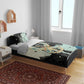 Ma’at Feather Egyptian Bedding Set with Scales Symbolizing Truth and Cosmic Balance