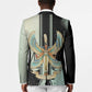 Ma’at Feather Egyptian Blazer with Scales Symbolizing Truth and Cosmic Balance