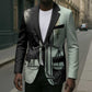 Ma’at Feather Egyptian Blazer with Scales Symbolizing Truth and Cosmic Balance