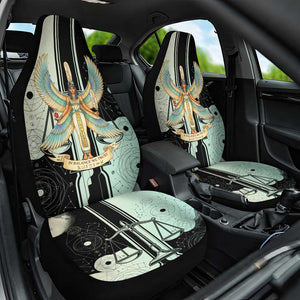 Ma’at Feather Egyptian Car Seat Cover with Scales Symbolizing Truth and Cosmic Balance