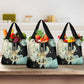 Ma’at Feather Egyptian Grocery Bag with Scales Symbolizing Truth and Cosmic Balance