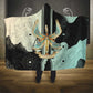 Ma’at Feather Egyptian Hooded Blanket with Scales Symbolizing Truth and Cosmic Balance