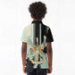 Ma’at Feather Egyptian Kid Polo Shirt with Scales Symbolizing Truth and Cosmic Balance