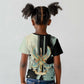 Ma’at Feather Egyptian Kid T shirt with Scales Symbolizing Truth and Cosmic Balance