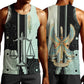 Ma’at Feather Egyptian Men Tank Top with Scales Symbolizing Truth and Cosmic Balance