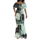 Ma’at Feather Egyptian Mermaid Dress with Scales Symbolizing Truth and Cosmic Balance