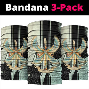 Ma’at Feather Egyptian Neck Gaiter with Scales Symbolizing Truth and Cosmic Balance