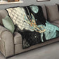 Ma’at Feather Egyptian Quilt with Scales Symbolizing Truth and Cosmic Balance