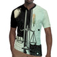Ma’at Feather Egyptian Rugby Jersey with Scales Symbolizing Truth and Cosmic Balance