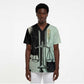 Ma’at Feather Egyptian Scrub Top with Scales Symbolizing Truth and Cosmic Balance