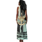 Ma’at Feather Egyptian Tank Maxi Dress with Scales Symbolizing Truth and Cosmic Balance