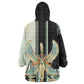 Ma’at Feather Egyptian Wearable Blanket Hoodie with Scales Symbolizing Truth and Cosmic Balance