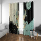 Ma’at Feather Egyptian Window Curtain with Scales Symbolizing Truth and Cosmic Balance