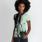 Ma’at Feather Egyptian Women Polo Shirt with Scales Symbolizing Truth and Cosmic Balance