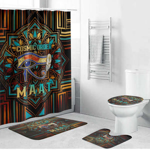 Ma’at Eye of Horus Bathroom Set Egyptian Feather Celebrating Truth