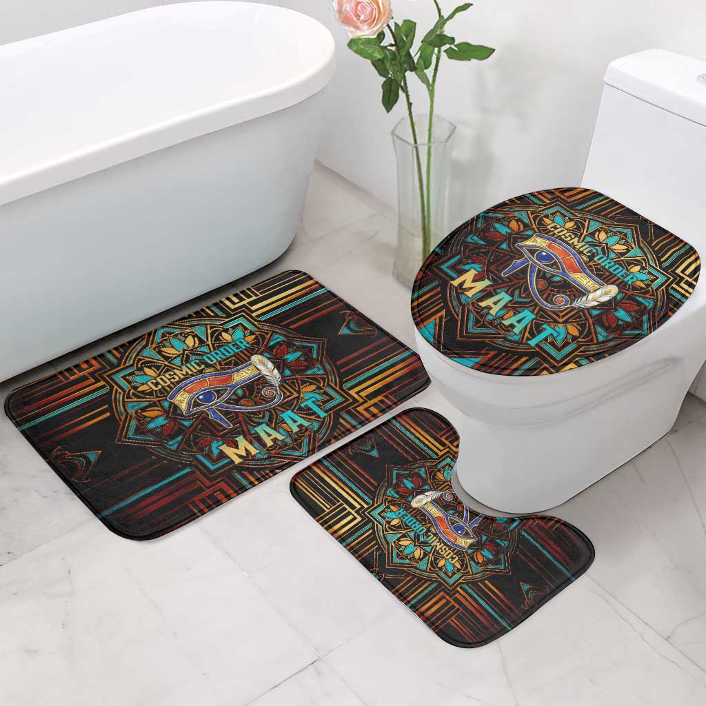 Ma’at Eye of Horus Bathroom Set Egyptian Feather Celebrating Truth