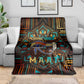 Ma’at Eye of Horus Blanket Egyptian Feather Celebrating Truth