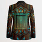 Ma’at Eye of Horus Blazer Egyptian Feather Celebrating Truth