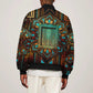 Ma’at Eye of Horus Bomber Jacket Egyptian Feather Celebrating Truth