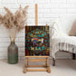 Ma’at Eye of Horus Canvas Wall Art Egyptian Feather Celebrating Truth