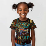 Ma’at Eye of Horus Kid T shirt Egyptian Feather Celebrating Truth