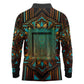 Ma’at Eye of Horus Long Sleeve Polo Shirt Egyptian Feather Celebrating Truth