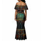 Ma’at Eye of Horus Mermaid Dress Egyptian Feather Celebrating Truth