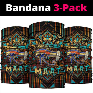 Ma’at Eye of Horus Neck Gaiter Egyptian Feather Celebrating Truth